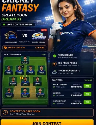 Hero11 (hero11 app) fantasy cricket & matchday visual 3